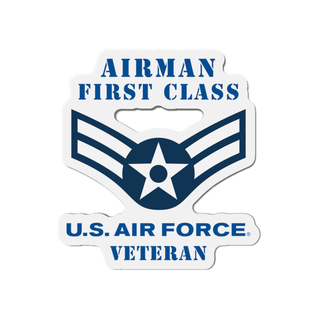 Die-Cut Magnet - USAF - Airman - First Class (E3) - 2020 - Veteran
