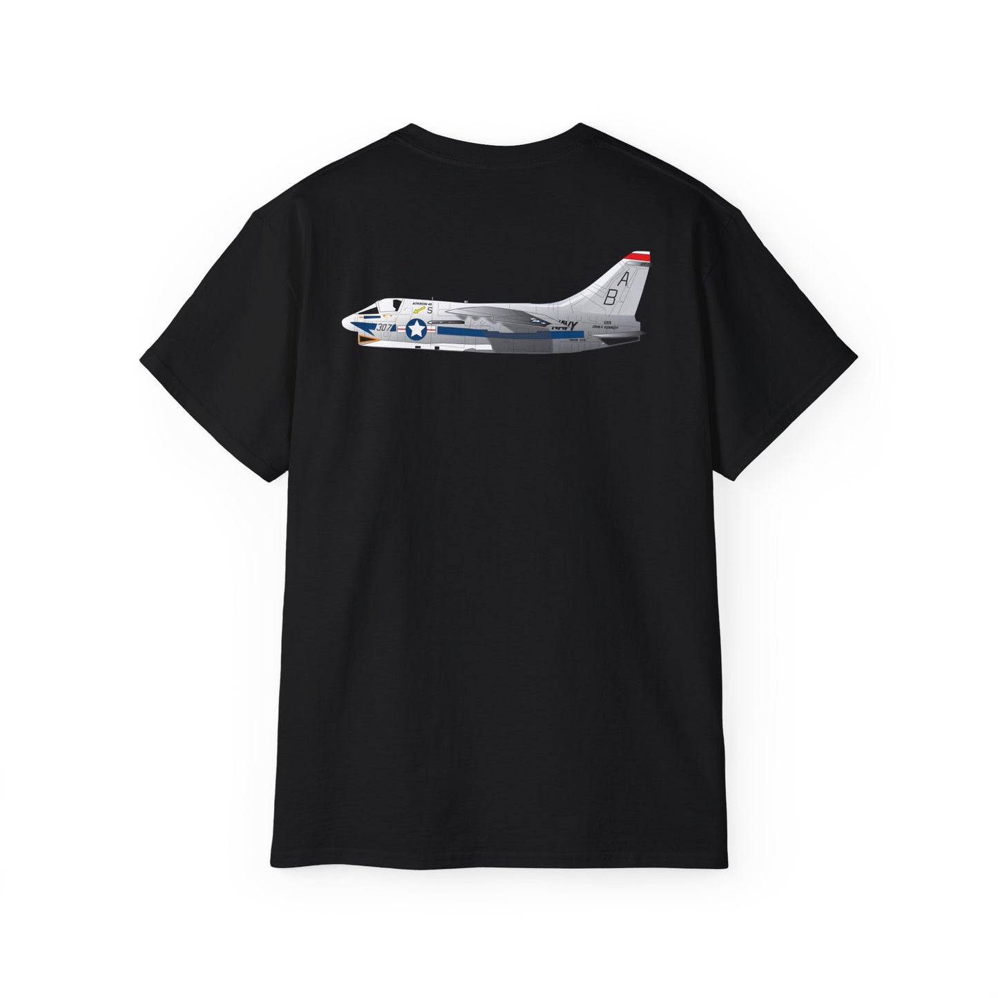 Unisex Ultra Cotton Tee - Aircraft - Navy - A-7B Corsair II - Side X 300