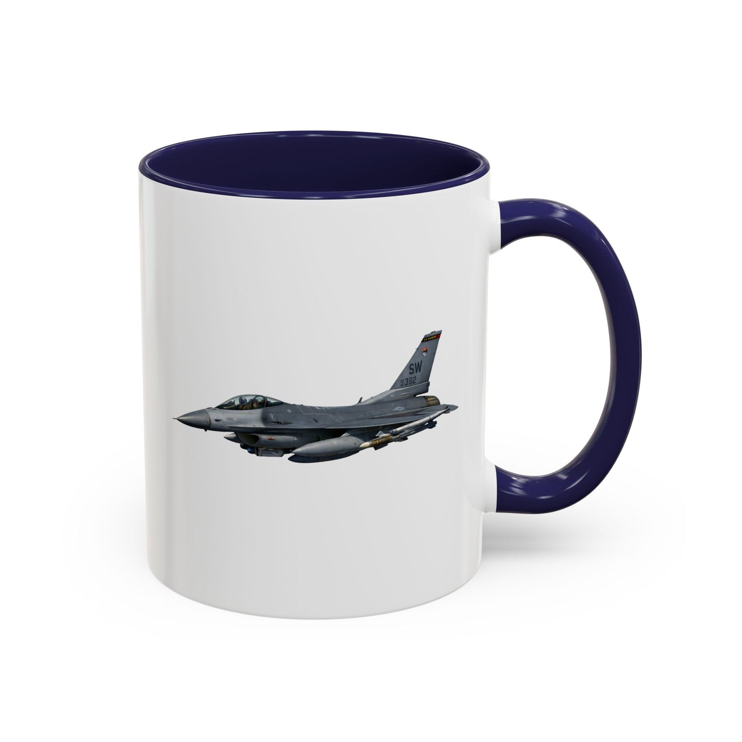 Accent Coffee Mug (11oz & 15oz) - USAF - F-16 Fighting Falcon wo txt X 300