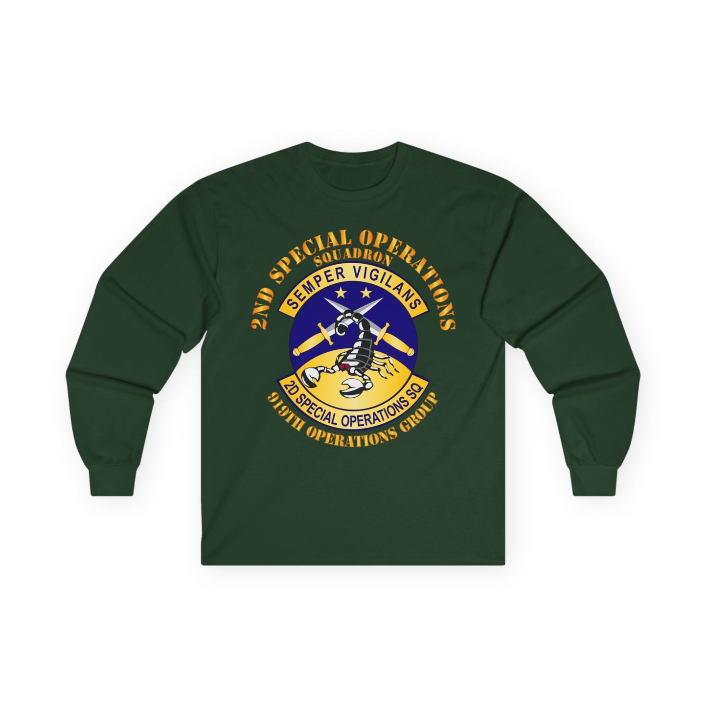 Unisex Ultra Cotton Long Sleeve Tee - USAFSOF - 2nd Special Operations Squadron - 919th Operations Group
