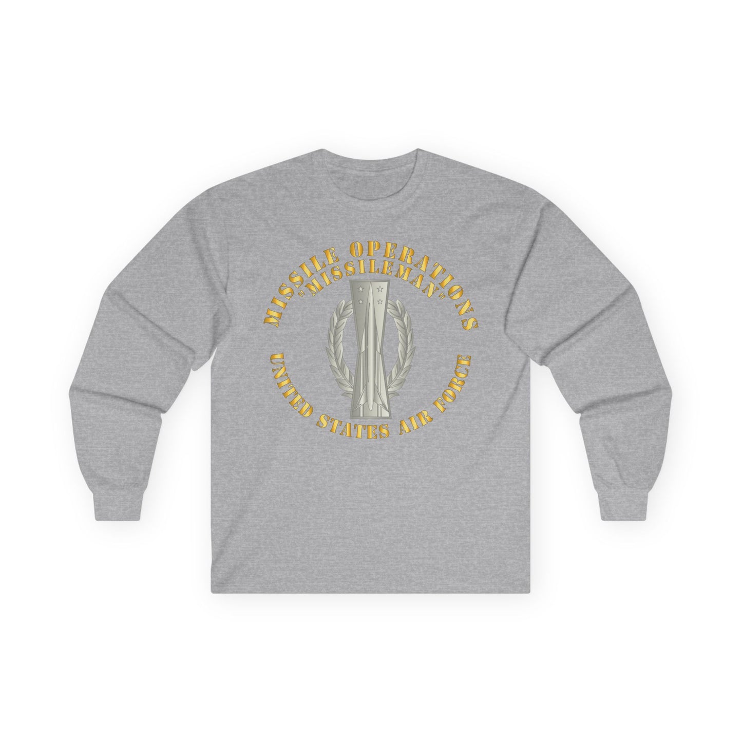 Unisex Ultra Cotton Long Sleeve Tee - USAF - Missile Operations - Missileman - Basic