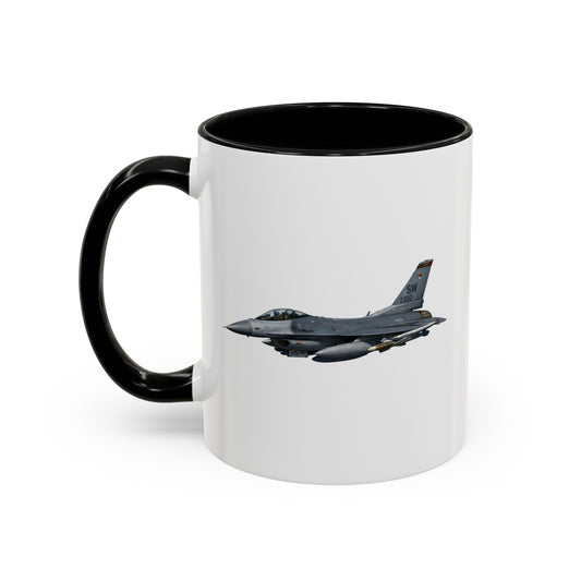 Accent Coffee Mug (11oz & 15oz) - USAF - F-16 Fighting Falcon wo txt X 300