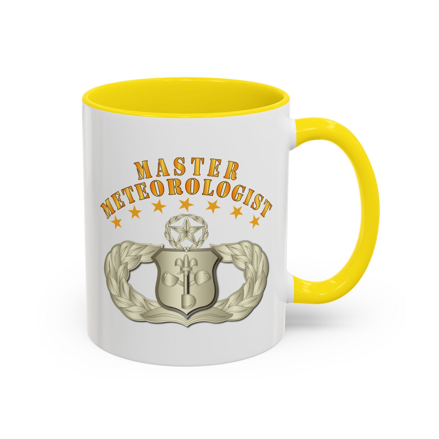 Accent Coffee Mug (11oz & 15oz) - USAF - Meteorologist - Master Badge wo DS