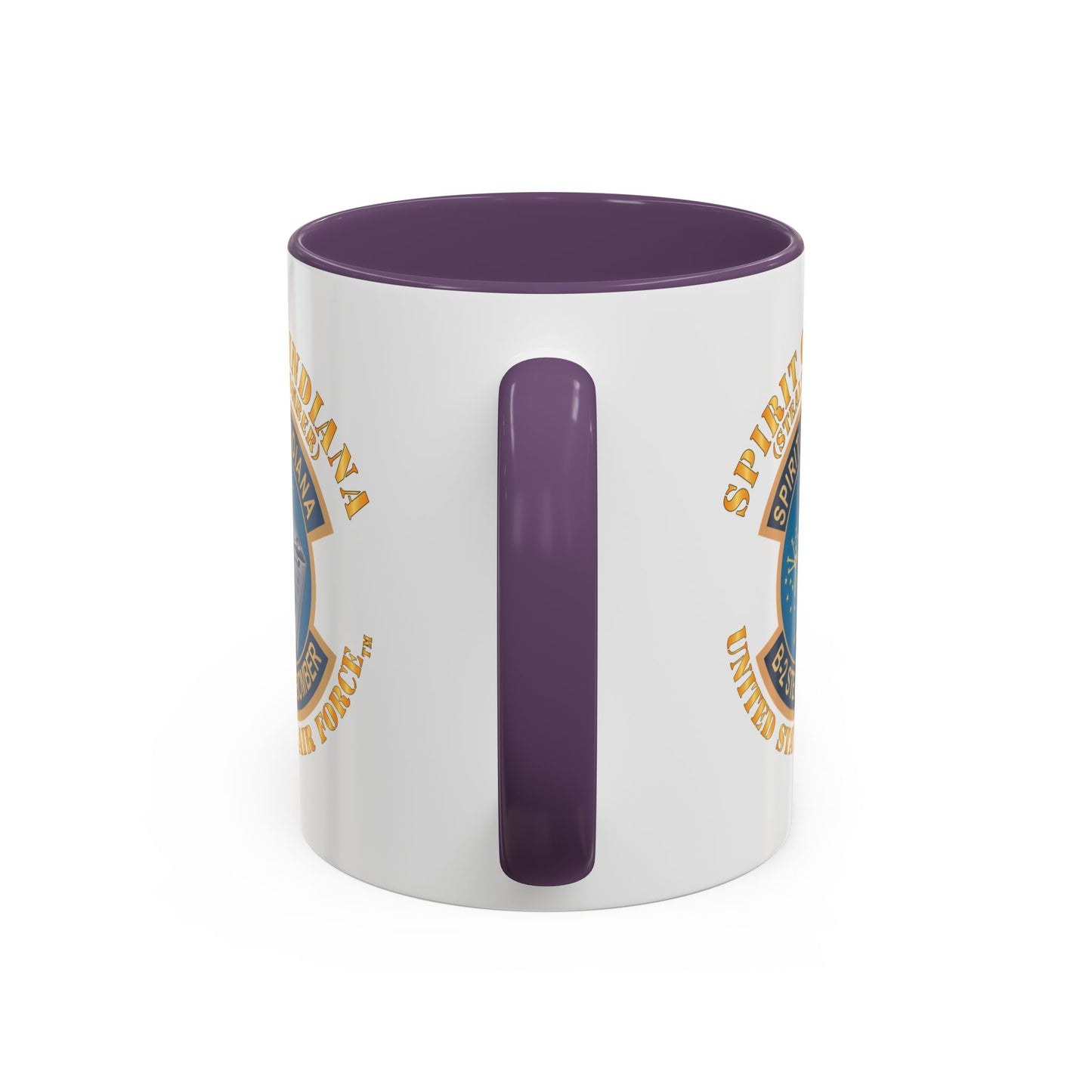 Accent Coffee Mug (11oz & 15oz) - USAF - B2 - Spirit of Indiana - Stealth Bomber X 300
