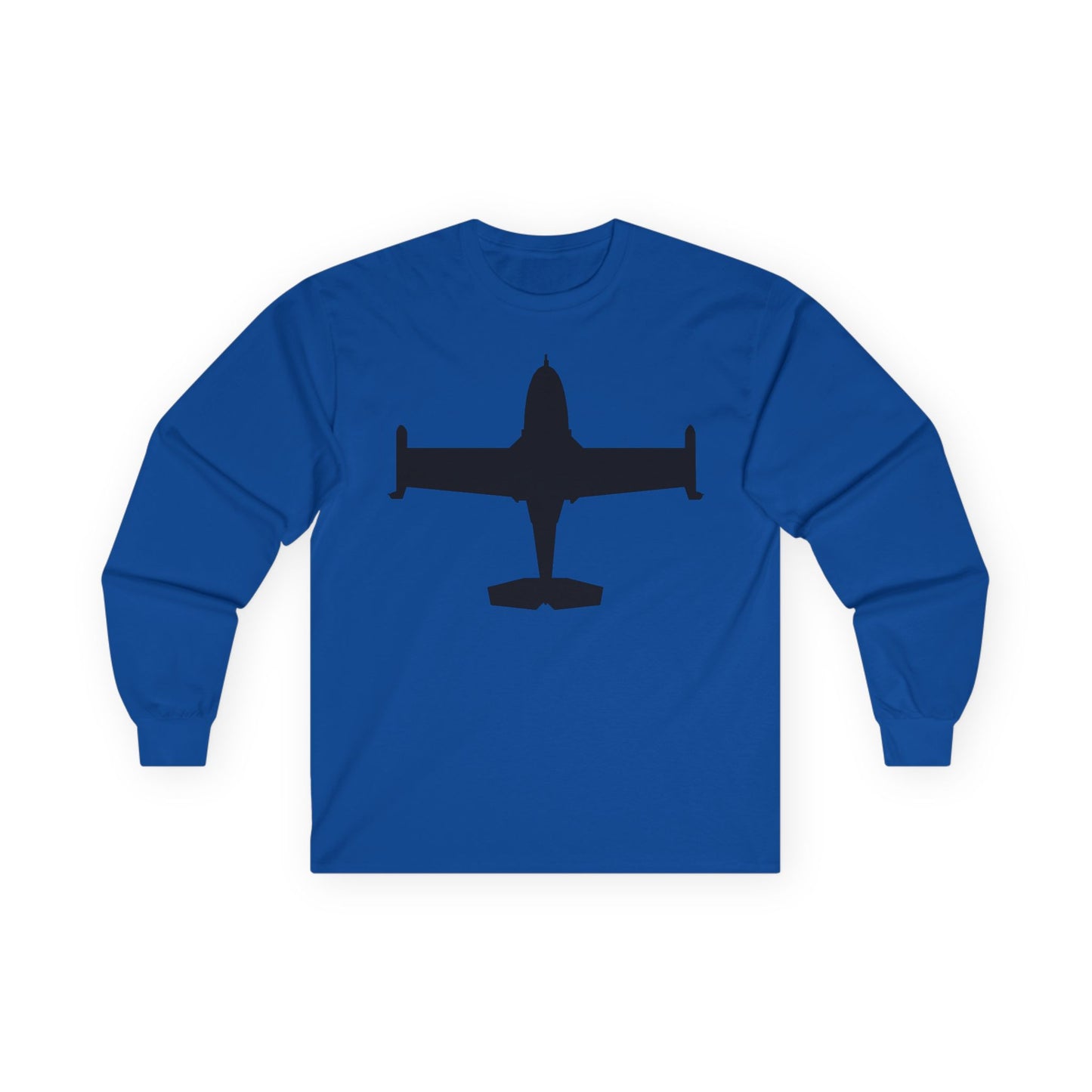 Unisex Ultra Cotton Long Sleeve Tee - Aircraft - A-37-Trainer - Top - Silhouette X 300