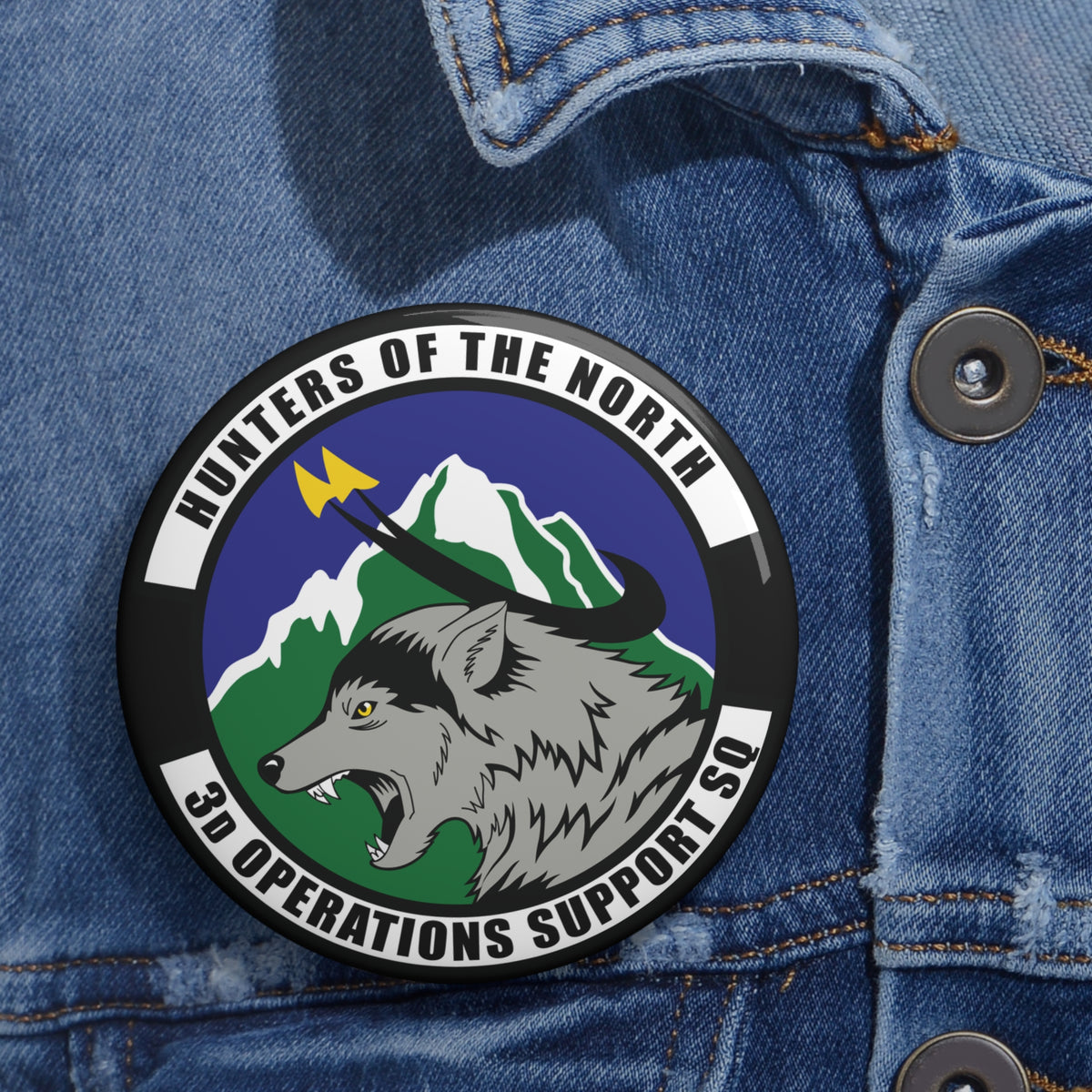 Custom Pin Button - USAF - 3rd Operations Support Squadron wo txt X 300