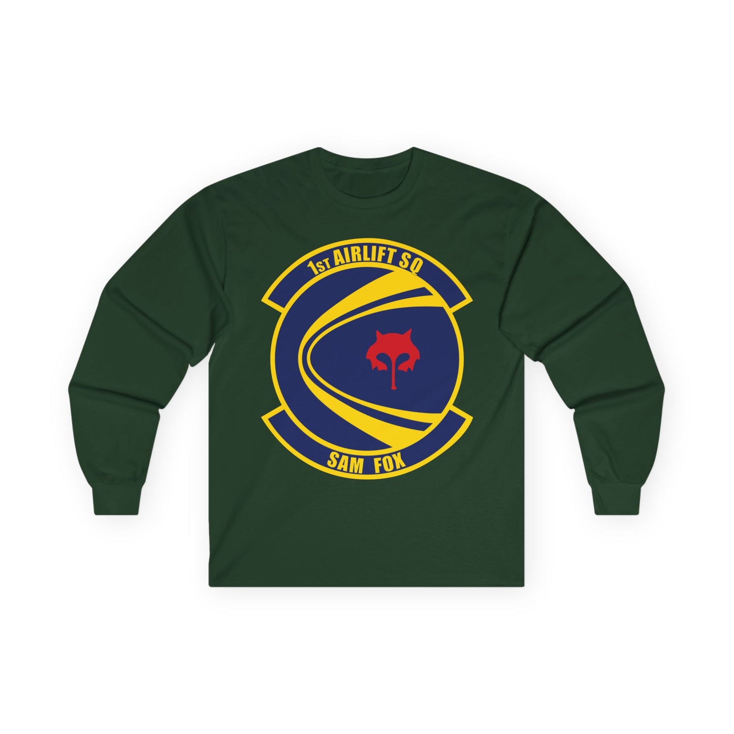 Unisex Ultra Cotton Long Sleeve Tee - USAF - 1st Airlift Squadron wo txt X 300