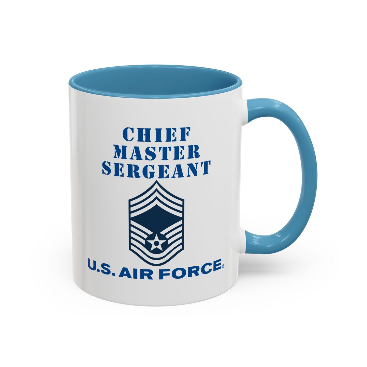 Accent Coffee Mug (11oz & 15oz) - USAF - Chief Master Sergeant (E9a) - 2020 - US Air Force w Text X 300