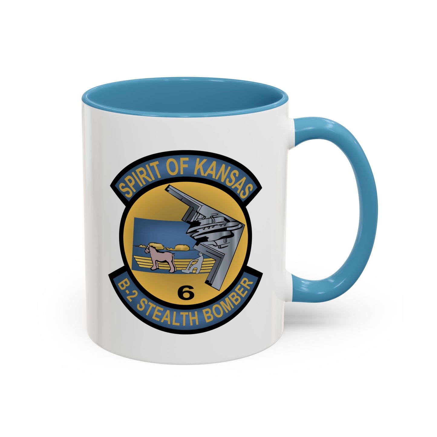 Accent Coffee Mug (11oz & 15oz) - USAF - B2 - Spirit of Kansas - Stealth Bomber wo txt X 300