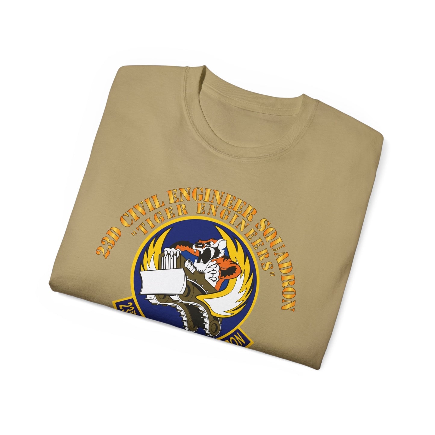 Unisex Ultra Cotton Tee - USAF - 23d Civil Engineer Squadron - Tiger Engineers - Moody AFB, GA