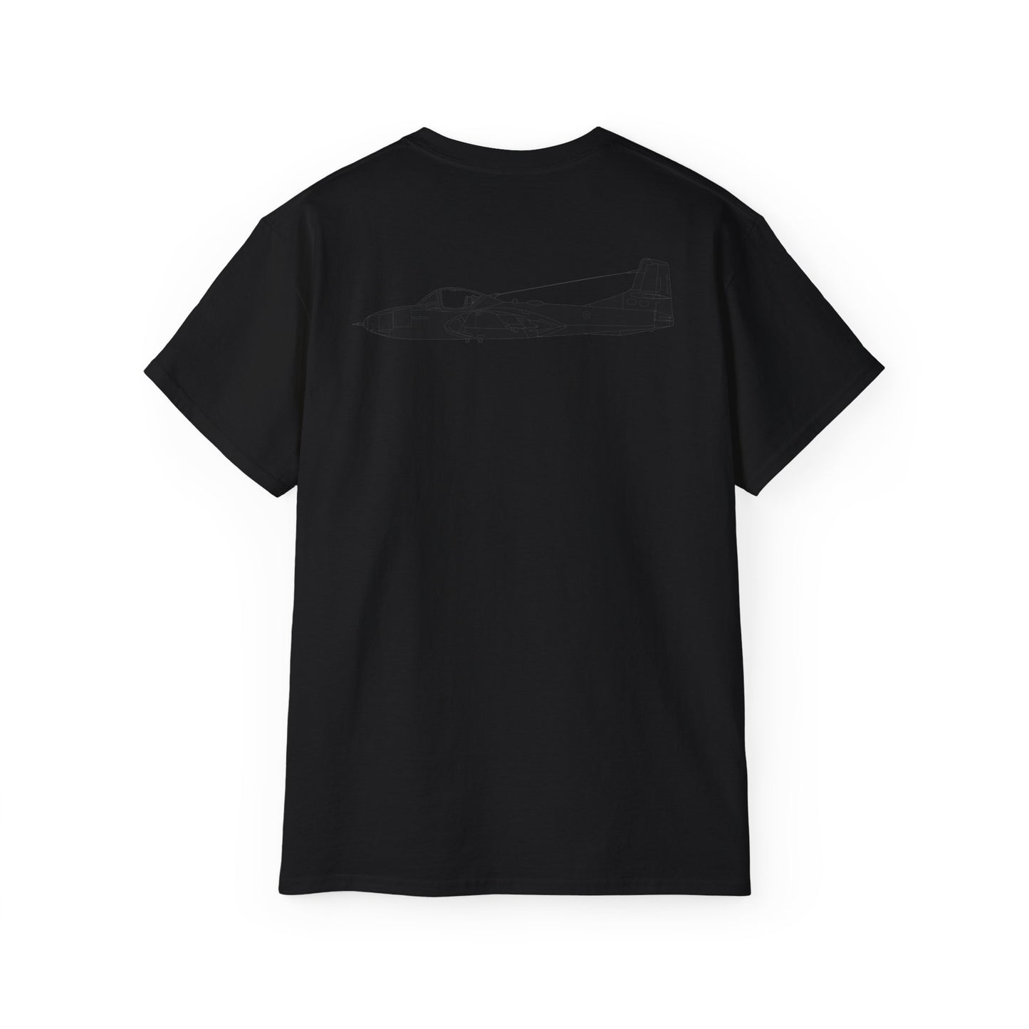 Unisex Ultra Cotton Tee - Aircraft - T-37-Trainer - Top - Black - Metal X 300