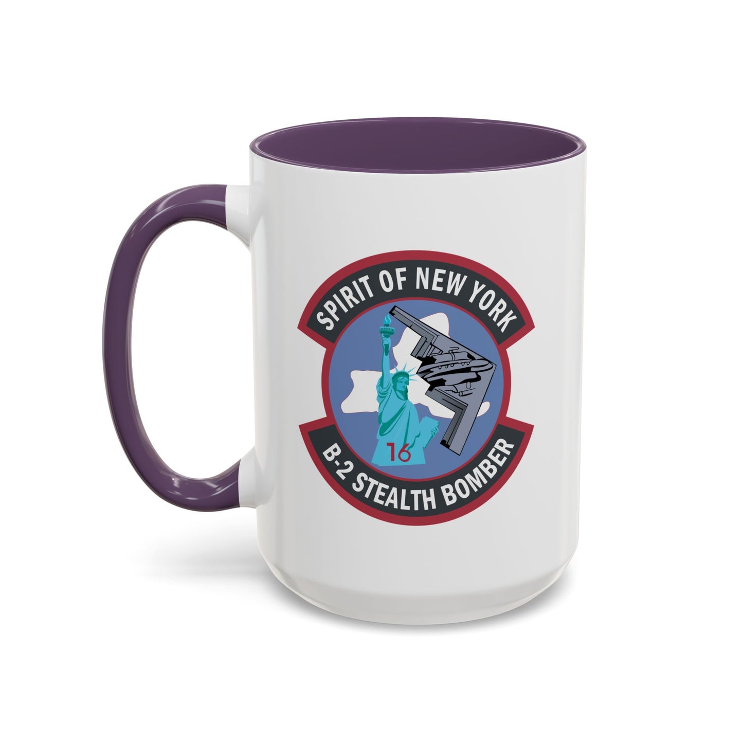 Accent Coffee Mug (11oz & 15oz) - USAF - B2 - Spirit of New York - Stealth Bomber wo txt X 300