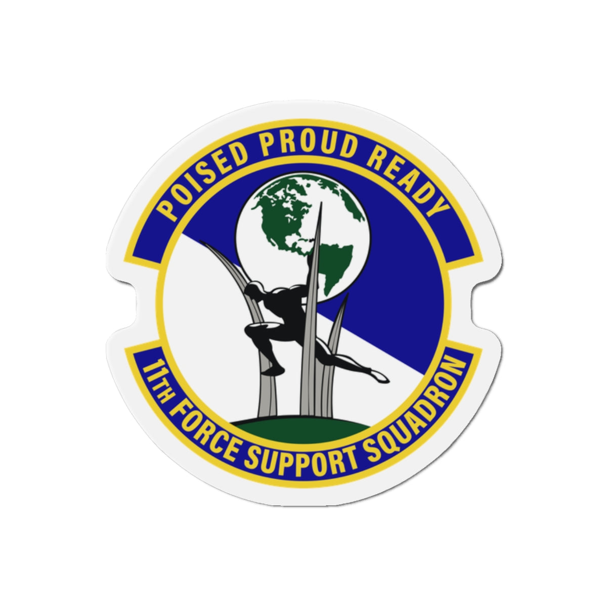 Die-Cut Magnet - USAF - 11th Force Support Squadron wo txt