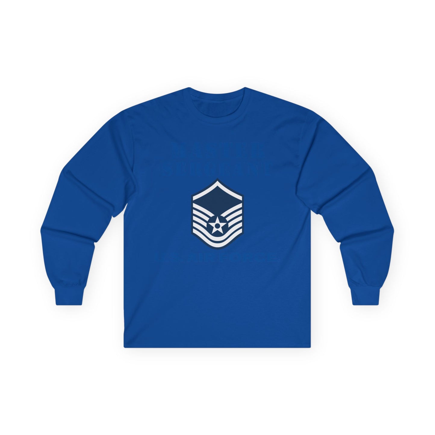Unisex Ultra Cotton Long Sleeve Tee - USAF - Master Sergeant (E7a) - 2020 - US Air Force w Text X 300