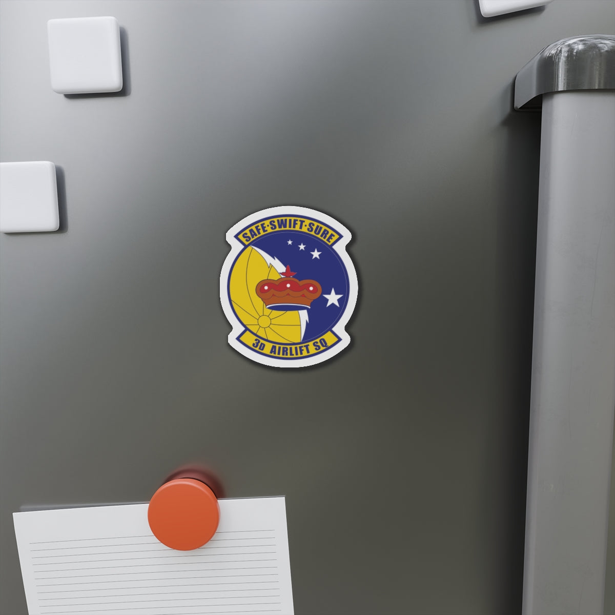 Die-Cut Magnet - USAF - 3rd Airlift Squadron wo txt