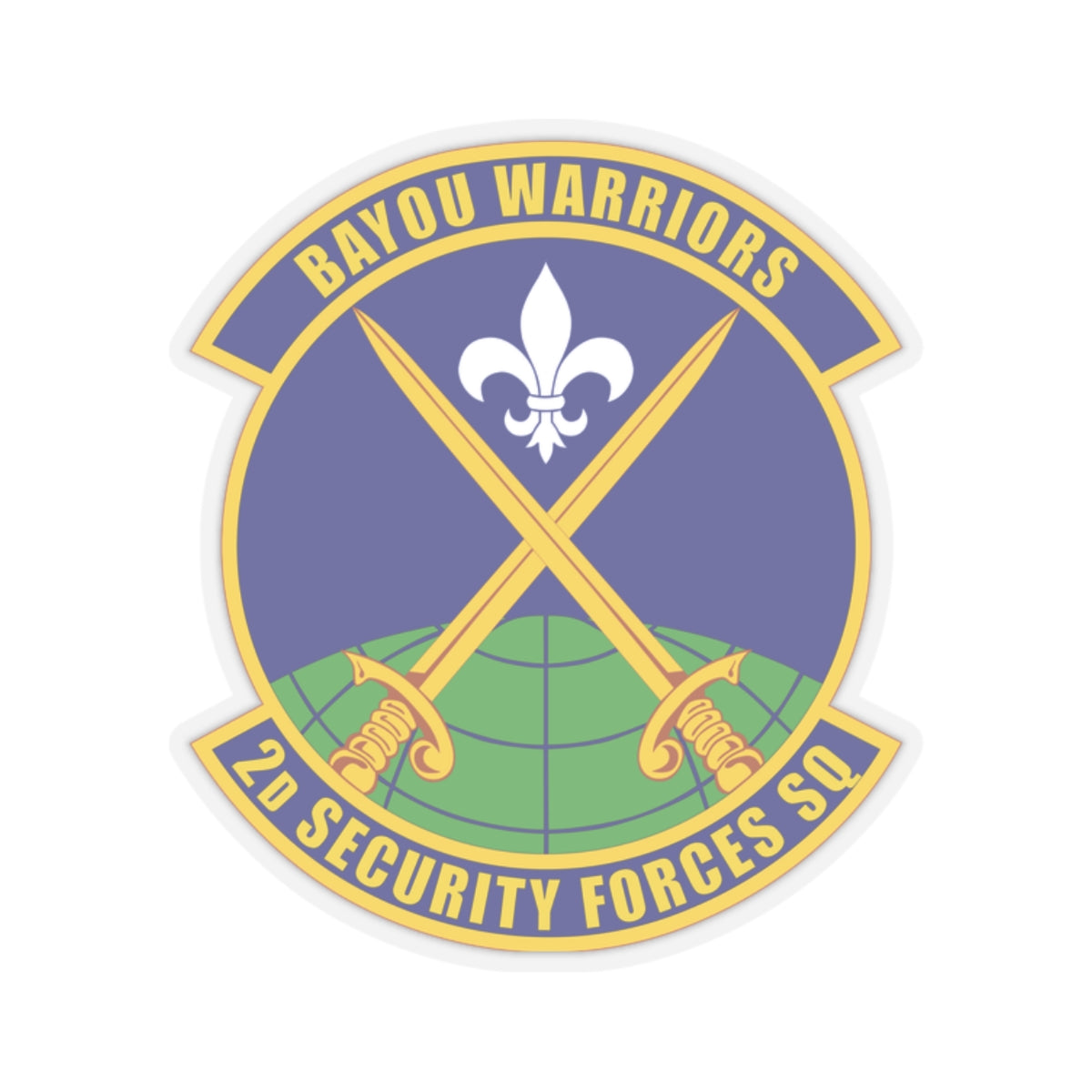 Kiss-Cut Stickers - USAF - 2nd Security Forces Squadron wo txt