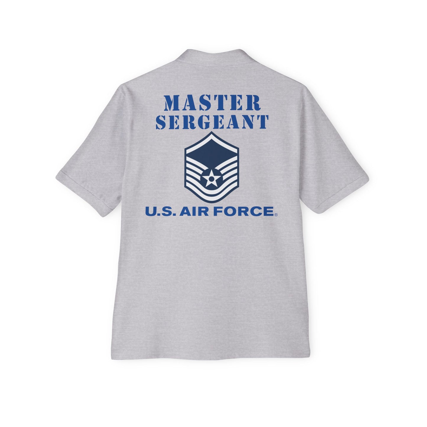 Men's Piqué Polo - USAF - Master Sergeant (E7a) - 2020 - US Air Force w Text X 300
