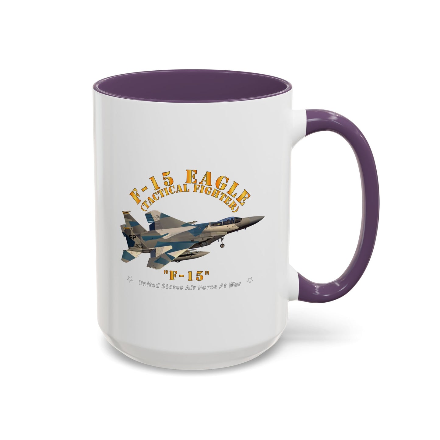 Accent Coffee Mug (11oz & 15oz) - USAF - F15 Eagle - F15