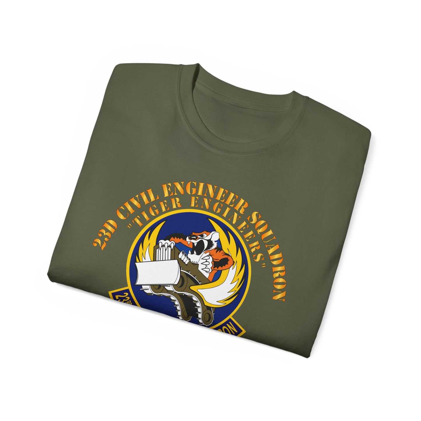 Unisex Ultra Cotton Tee - USAF - 23d Civil Engineer Squadron - Tiger Engineers - Moody AFB, GA