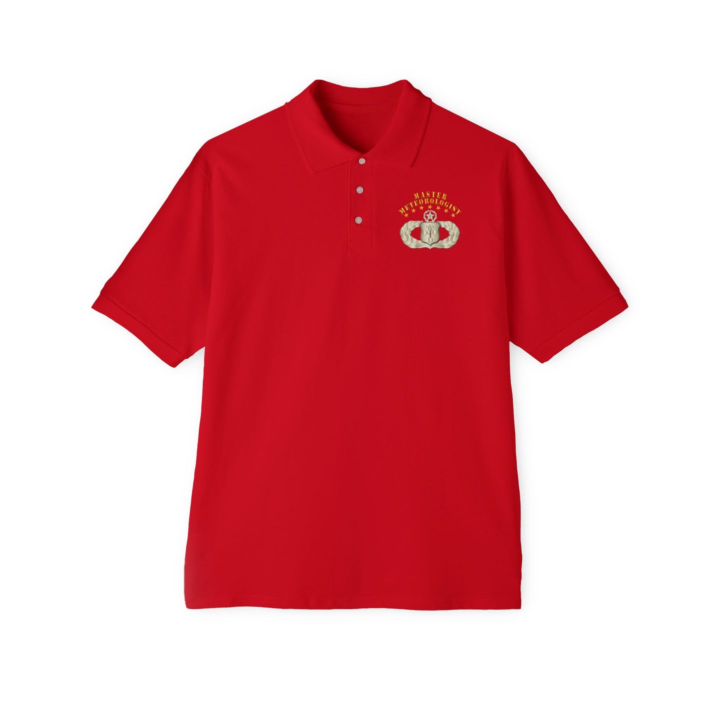 Men's Piqué Polo - USAF - Meteorologist - Master Badge wo DS