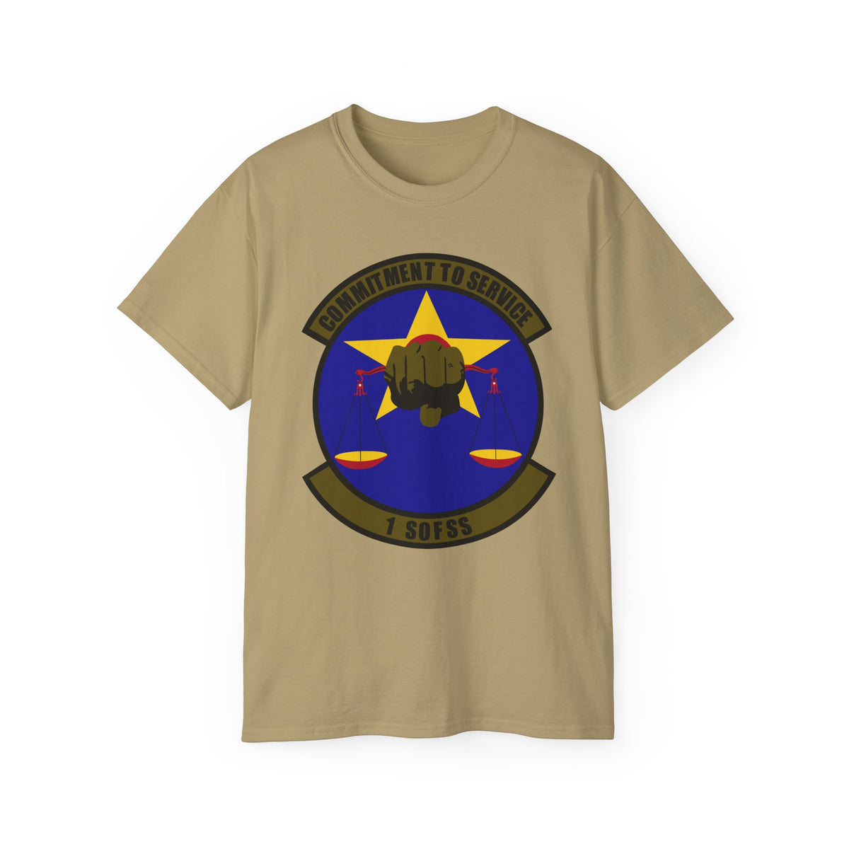 Unisex Ultra Cotton Tee - USAF - 1st Special Operations Force Support Sq wo txt X 300