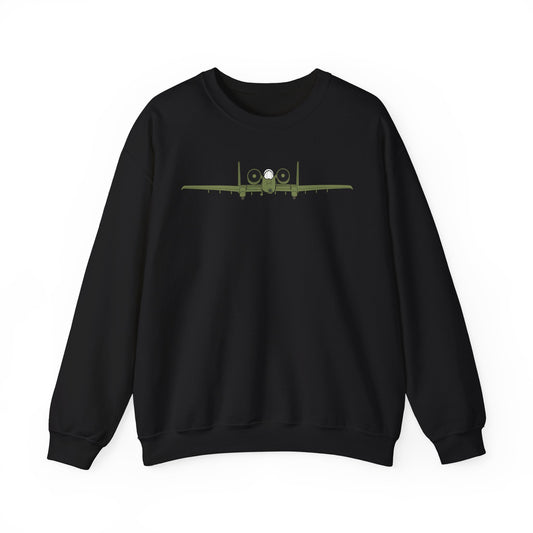 Crewneck Sweatshirt - Aircraft - USAF - A-10 Thunderbolt II - Front X 300