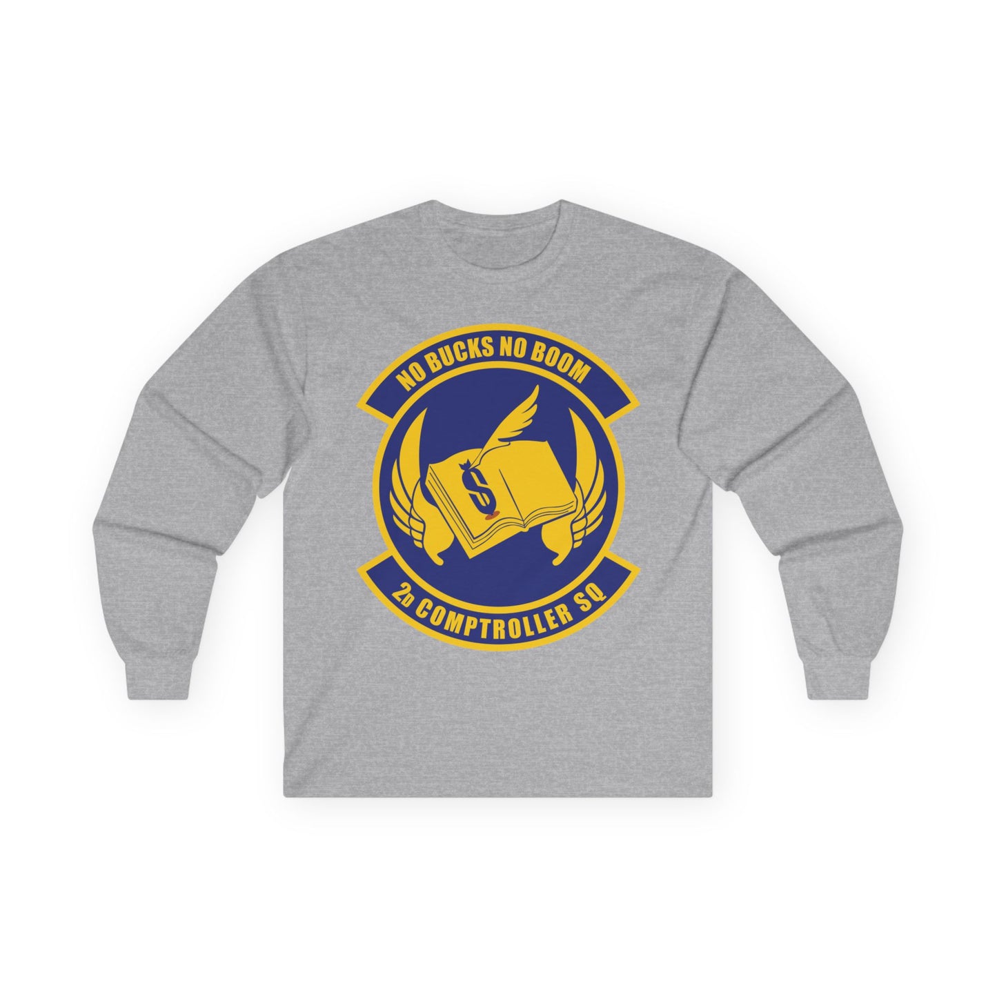 Unisex Ultra Cotton Long Sleeve Tee - USAF - 2nd Comptroller Squadron wo txt