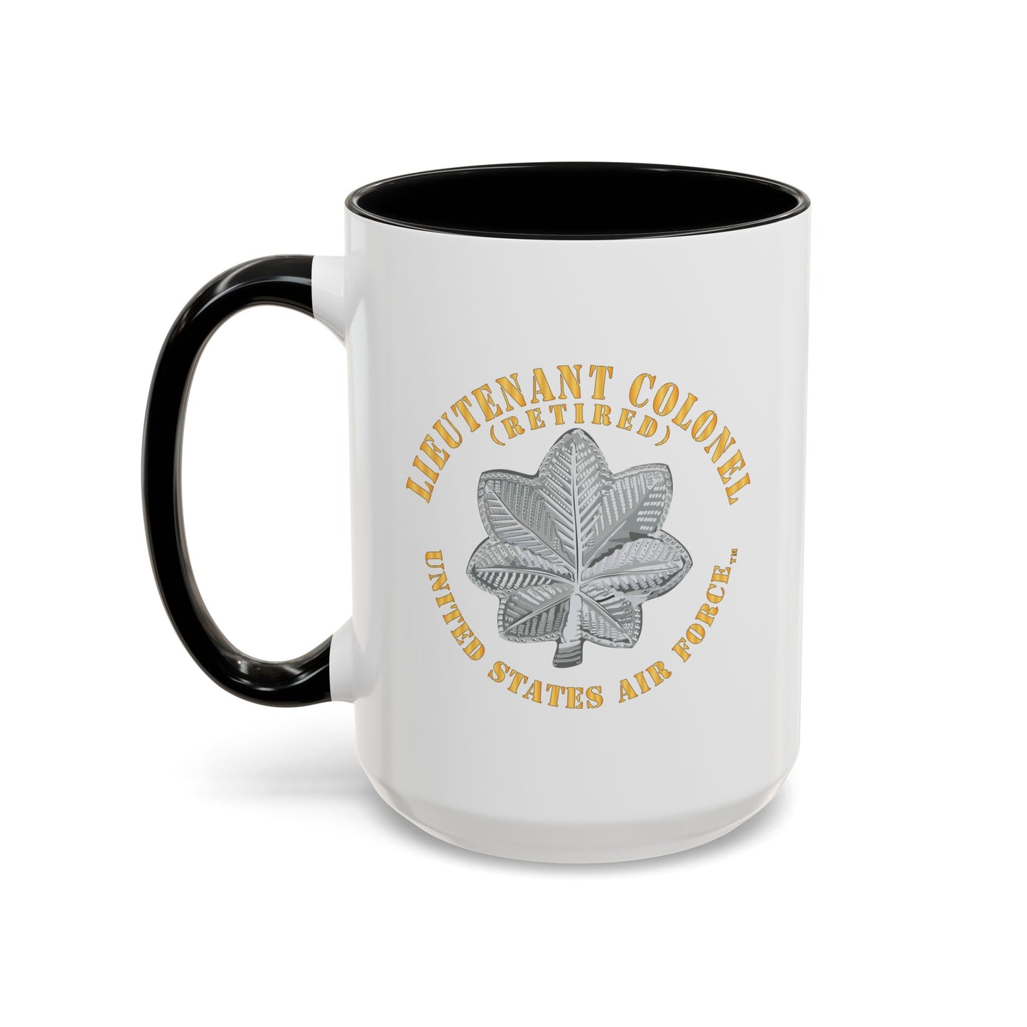Accent Coffee Mug (11oz & 15oz) - USAF - Lieutenant Colonel - LTC - Retired - TM X 300
