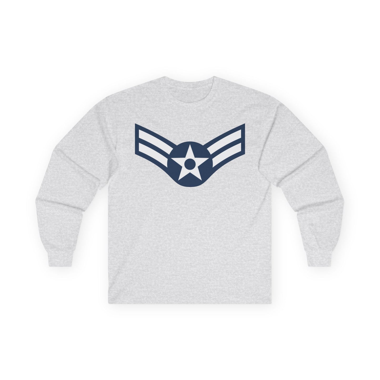 Unisex Ultra Cotton Long Sleeve Tee - USAF - Airman - First Class (E3) - 2020