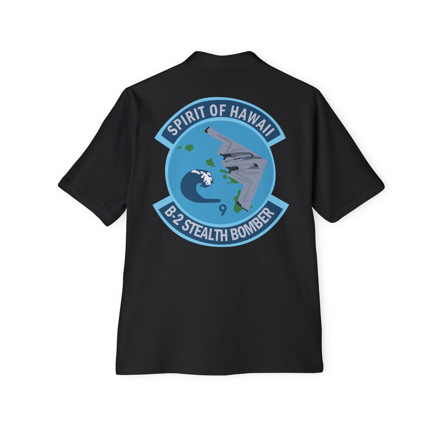 Men's Piqué Polo - USAF - B2 - Spirit of Hawaii - Stealth Bomber wo txt X 300