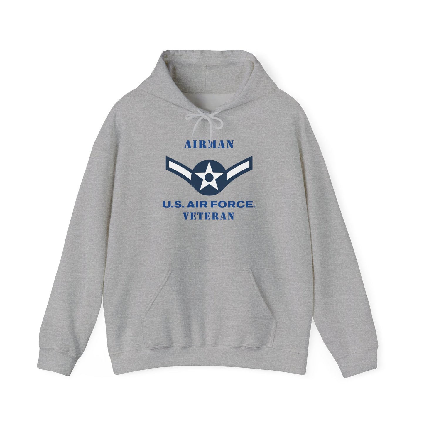 Unisex Heavy Blend Hooded Sweatshirt - USAF - Airman (E2) - 2020 - US Air Force - Veteran