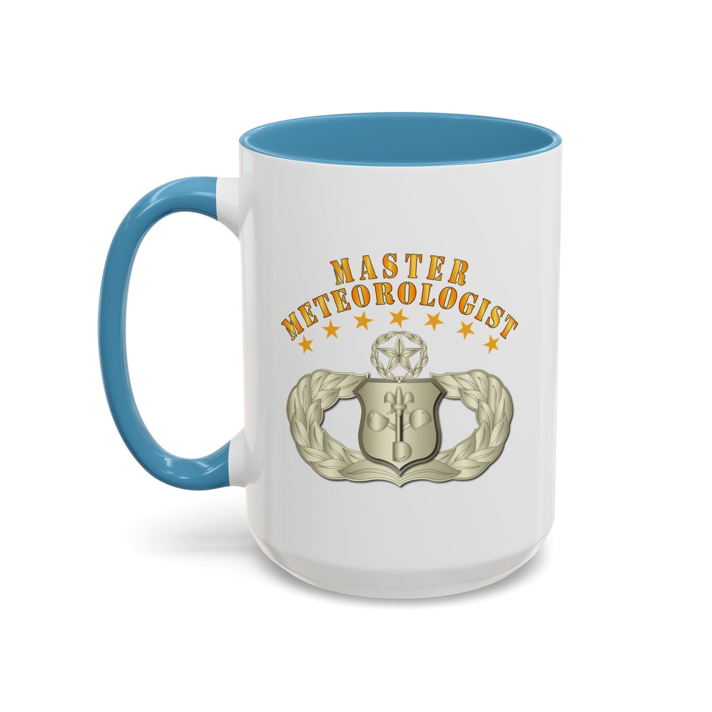 Accent Coffee Mug (11oz & 15oz) - USAF - Meteorologist - Master Badge wo DS