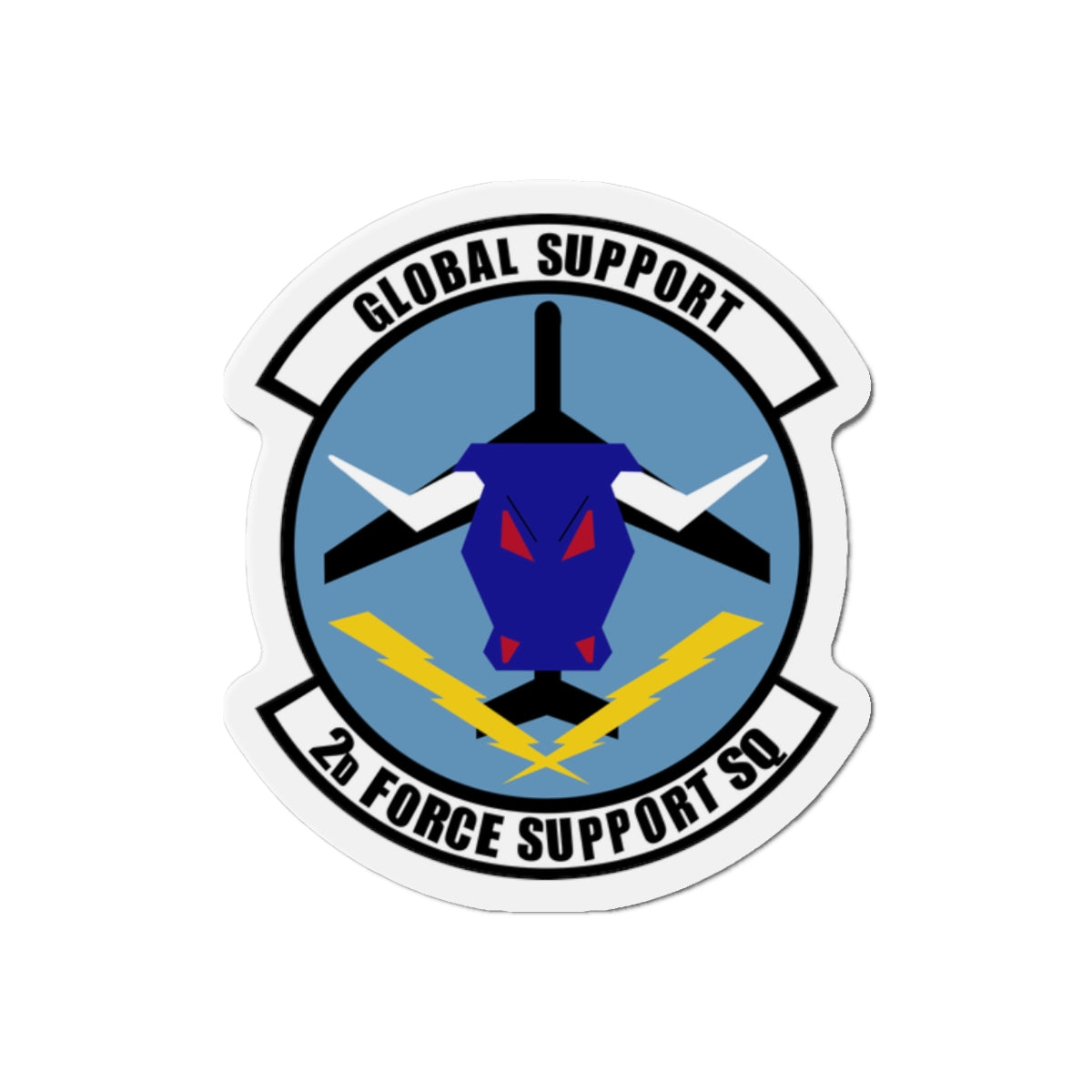 Die-Cut Magnet - USAF - 2d  Force Support Squadron wo txt