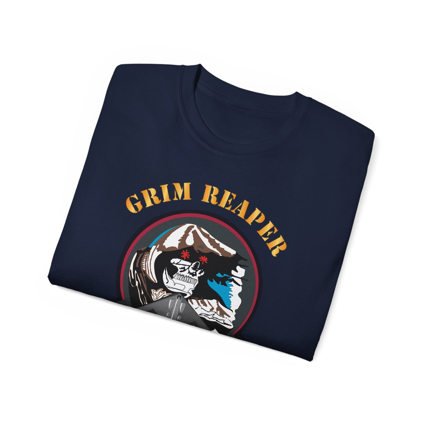 Unisex Ultra Cotton Tee - USAF - B2 - Grim Reaper - Stealth Bomber X 300
