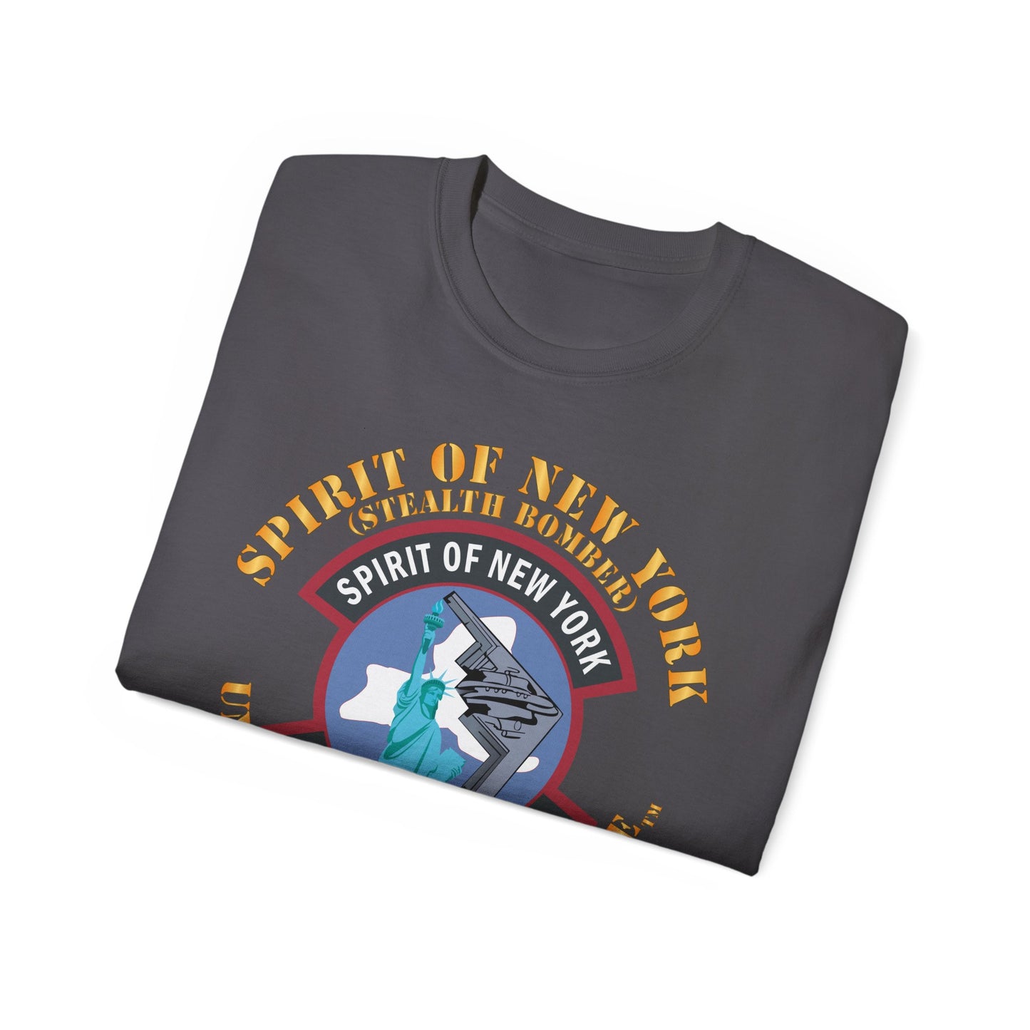 Unisex Ultra Cotton Tee - USAF - B2 - Spirit of New York - Stealth Bomber X 300
