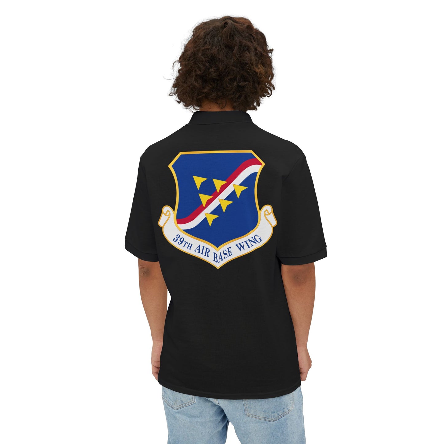 Men's Piqué Polo - USAF - 39th Airbase Wing wo Txt