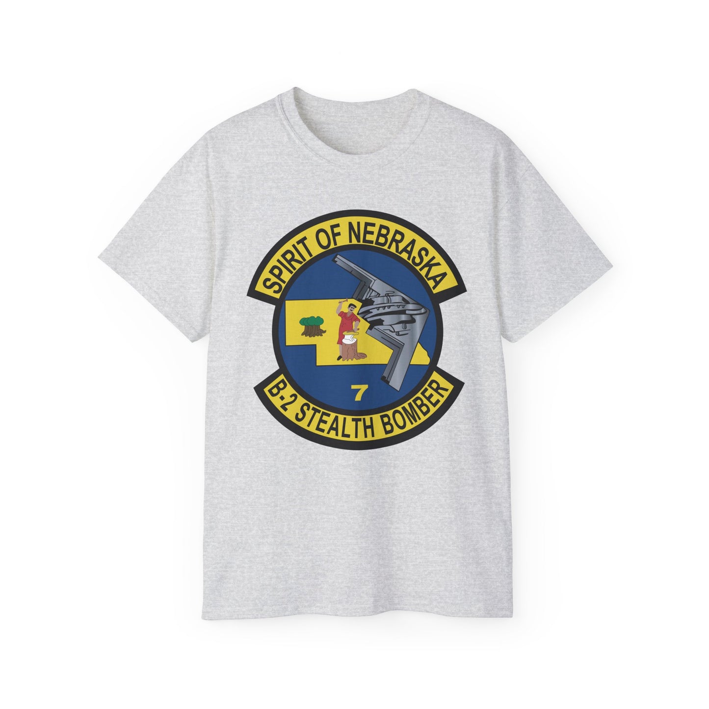 Unisex Ultra Cotton Tee - USAF - B2 - Spirit of Nebraska - Stealth Bomber wo txt X 300