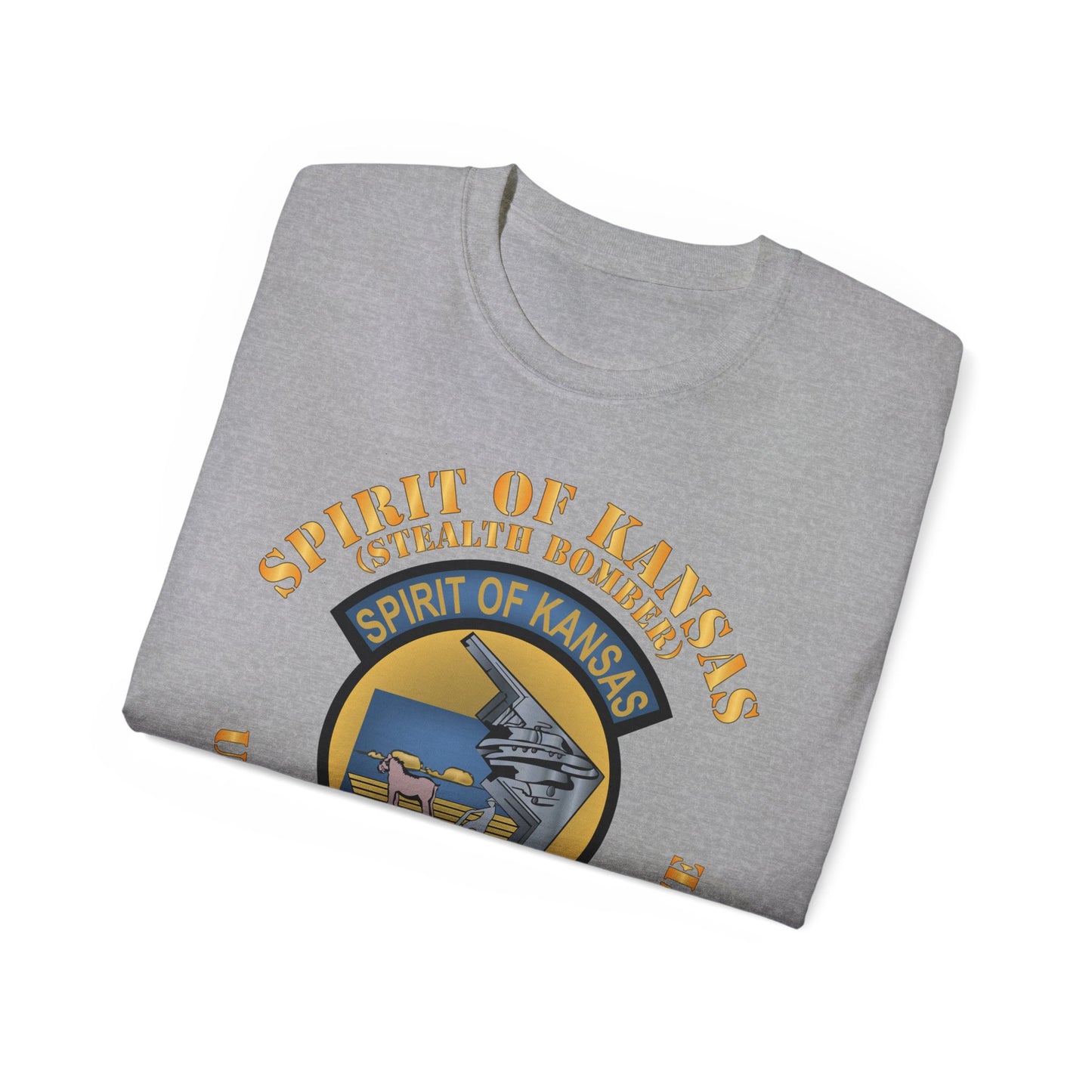Unisex Ultra Cotton Tee -USAF - B2 - Spirit of Kansas - Stealth Bomber X 300