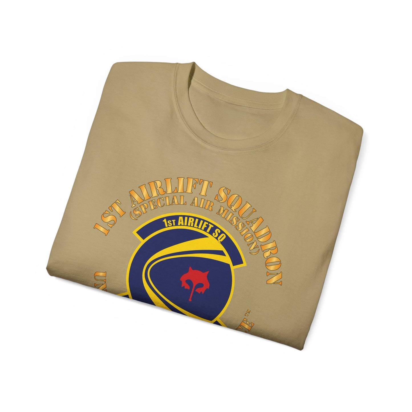 Unisex Ultra Cotton Tee - USAF - 1st Airlift Squadron X 300