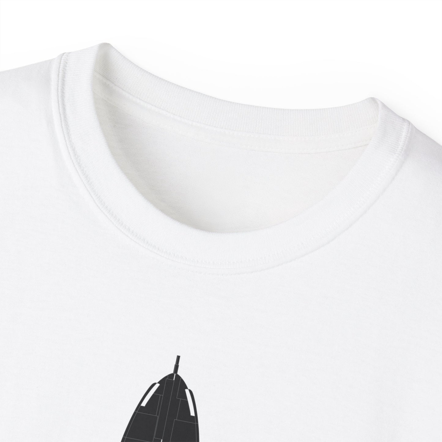 Unisex Ultra Cotton Tee - Aircraft - T-37-Trainer - Top - Black - Metal X 300
