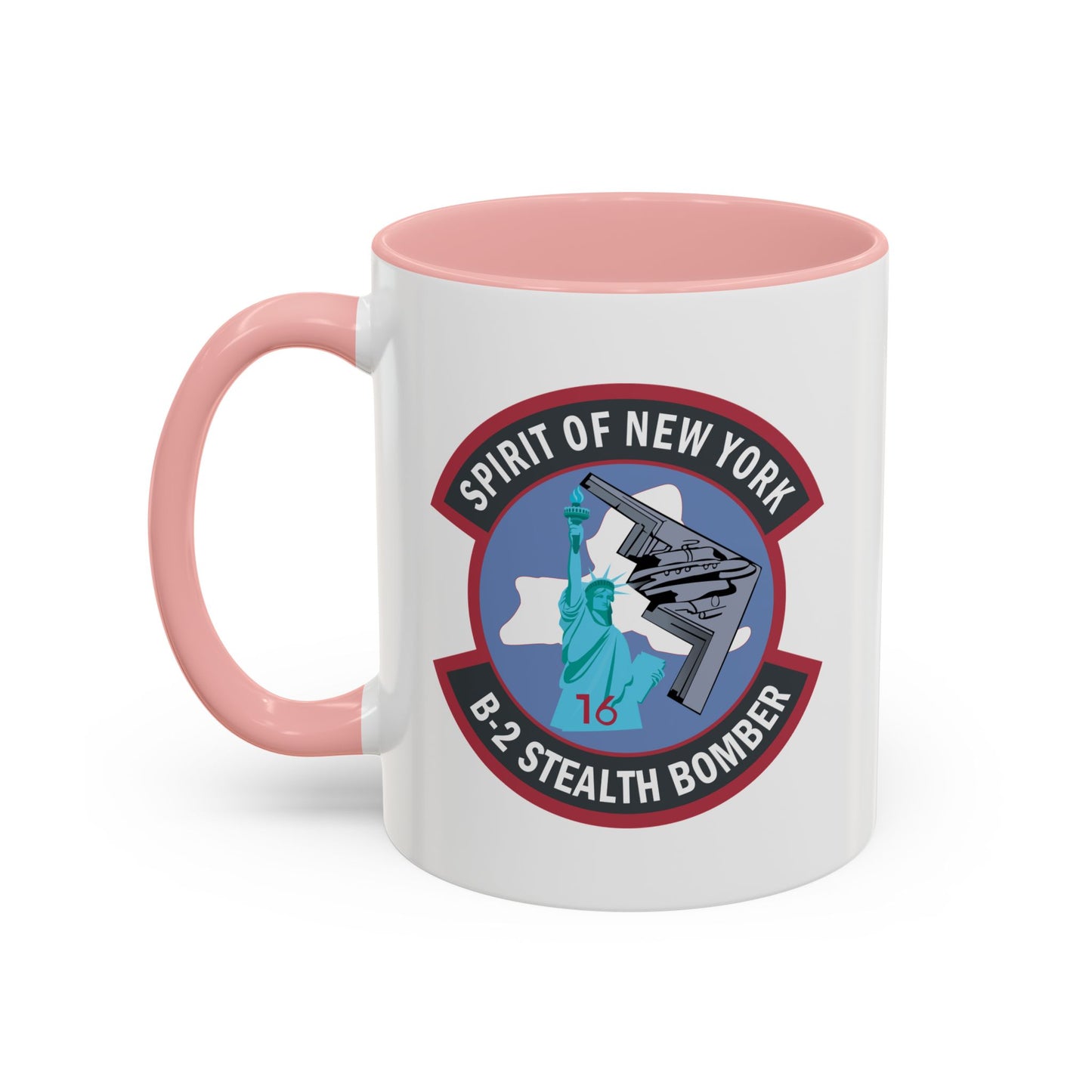 Accent Coffee Mug (11oz & 15oz) - USAF - B2 - Spirit of New York - Stealth Bomber wo txt X 300