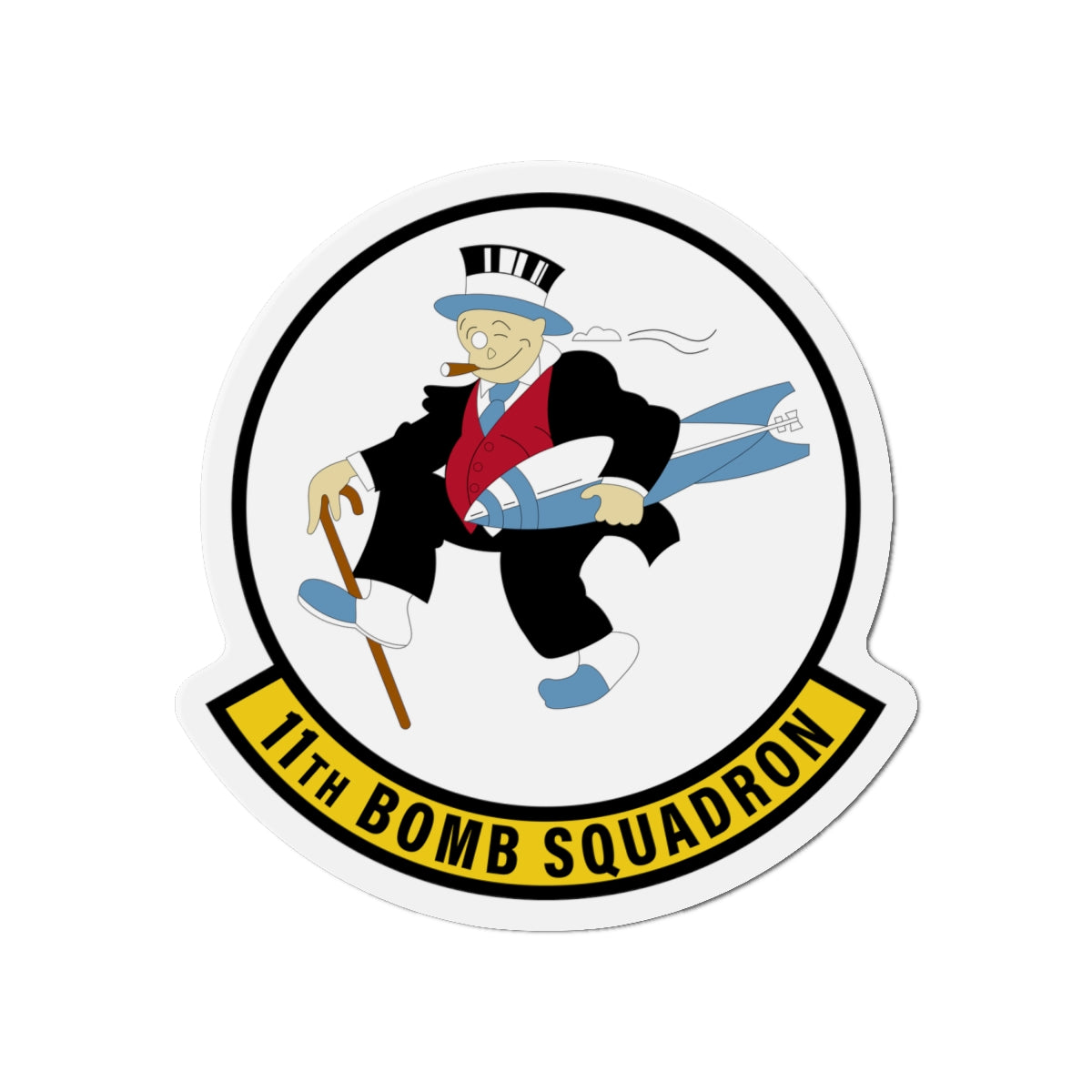 Die-Cut Magnet - USAF - 11th Bomb Squadron wo txt