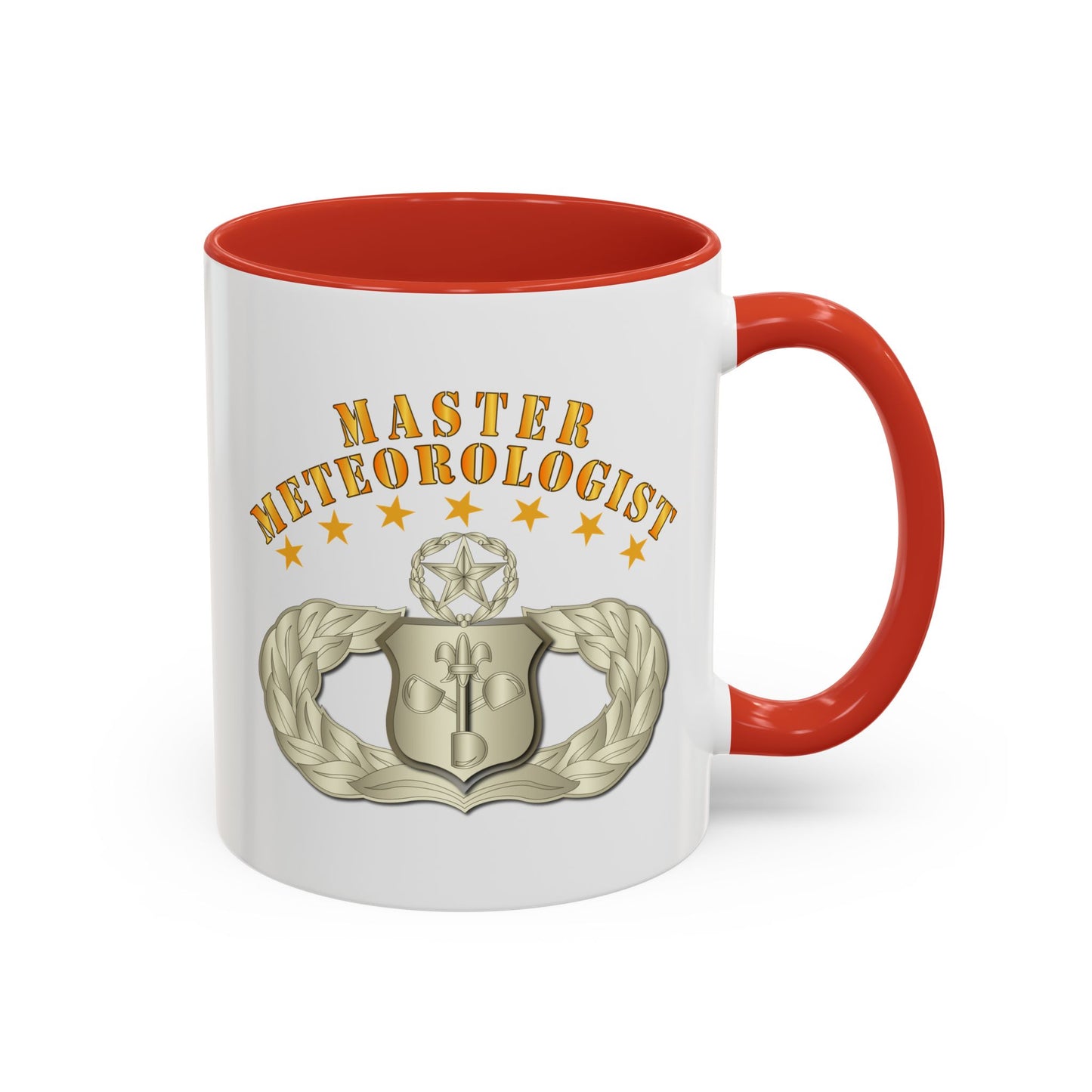 Accent Coffee Mug (11oz & 15oz) - USAF - Meteorologist - Master Badge wo DS