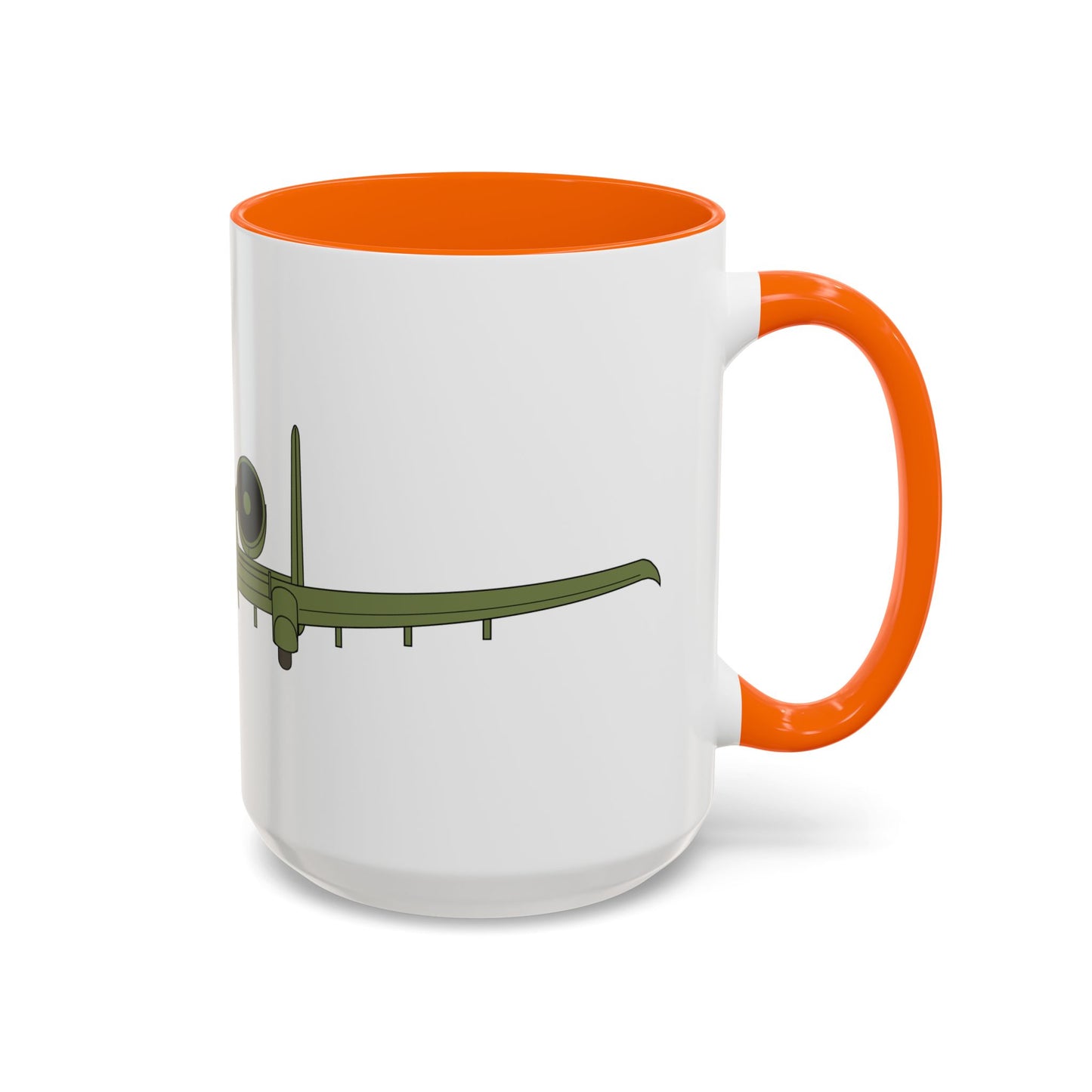 Accent Coffee Mug (11oz & 15oz) - Aircraft - USAF - A-10 Thunderbolt II - Front X 300