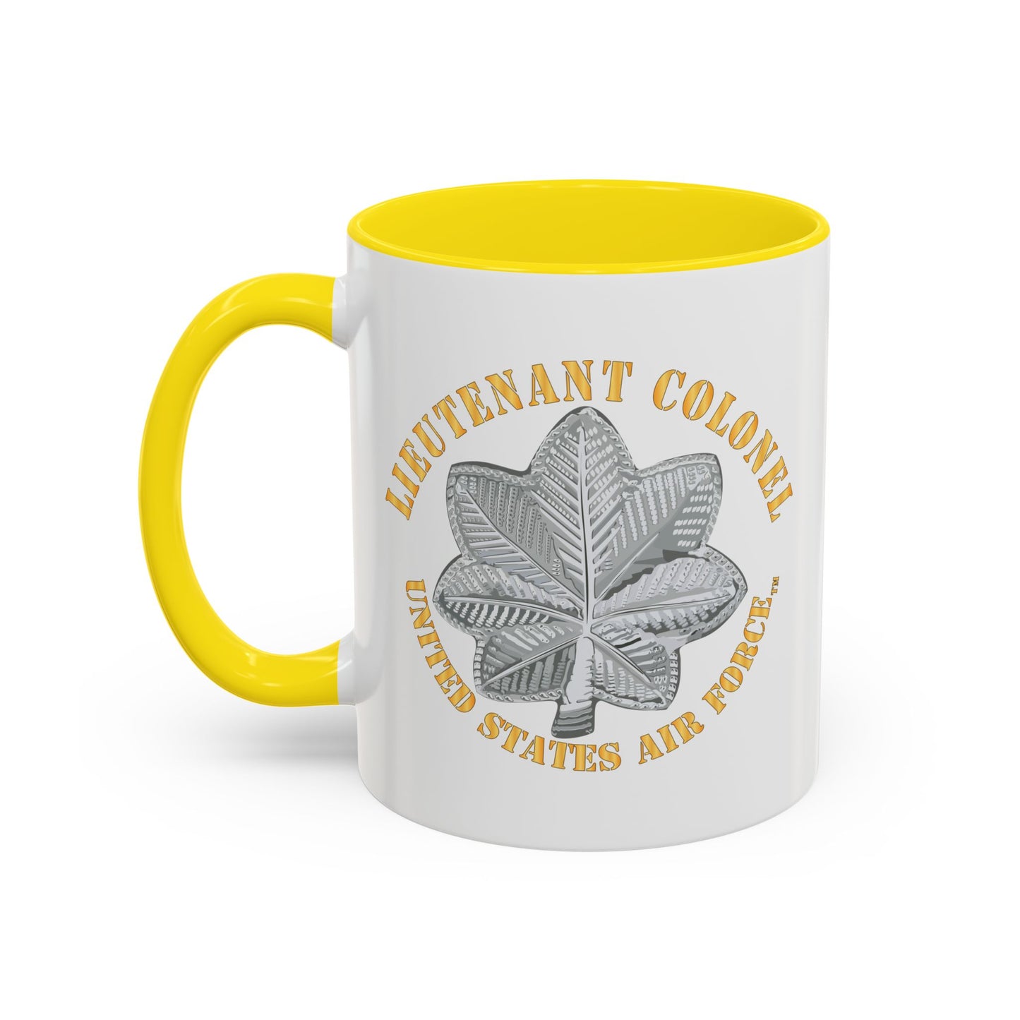 Accent Coffee Mug (11oz & 15oz) - USAF - Lieutenant Colonel - LTC - TM X 300