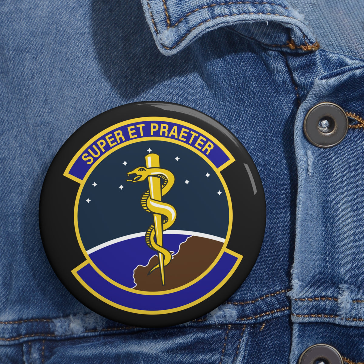 Custom Pin Button - USAF - 9th Operational Medical Readiness Sq wo txt X 300