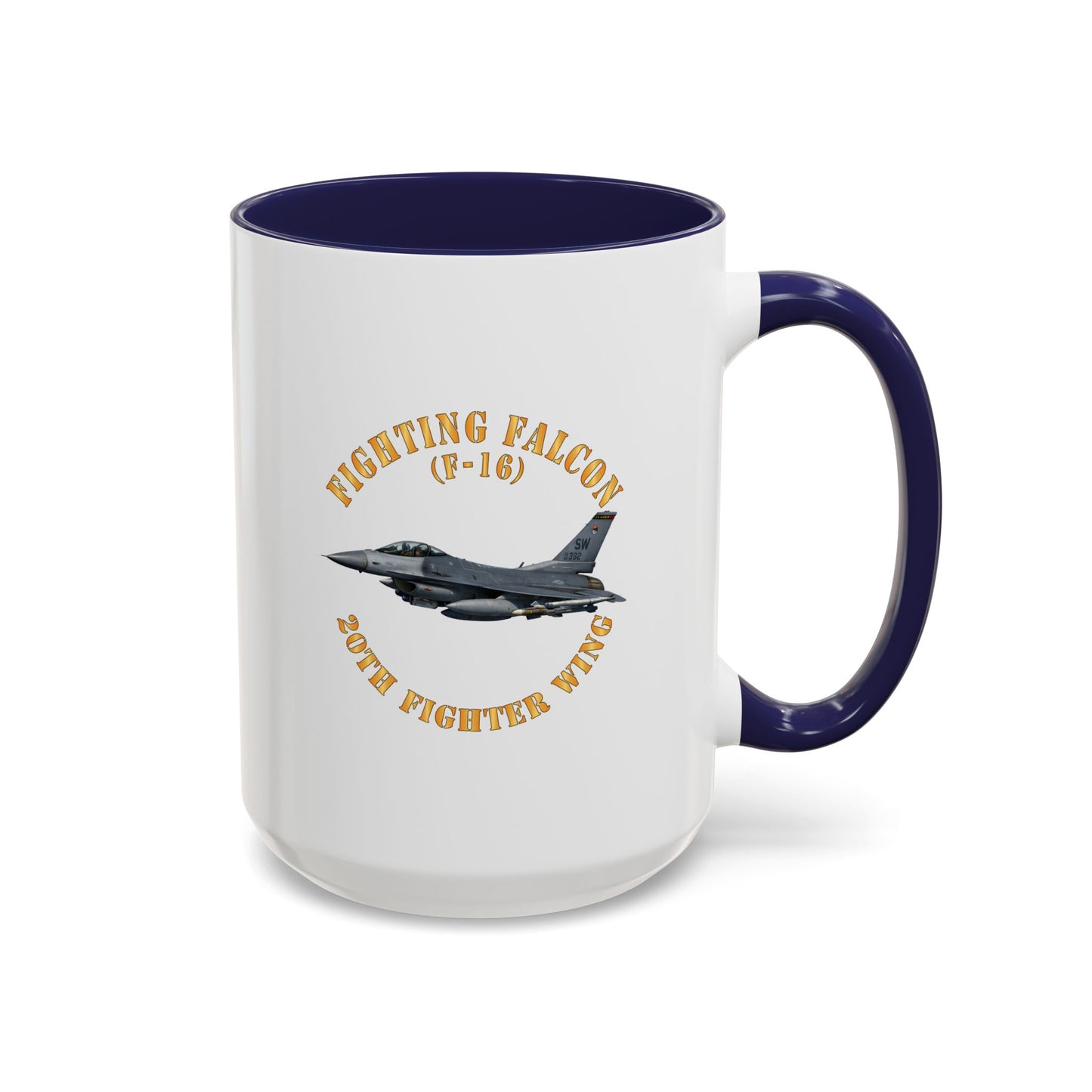 Accent Coffee Mug (11oz & 15oz) - USAF - F-16 Fighting Falcon - 20th Fighter Wing X 300