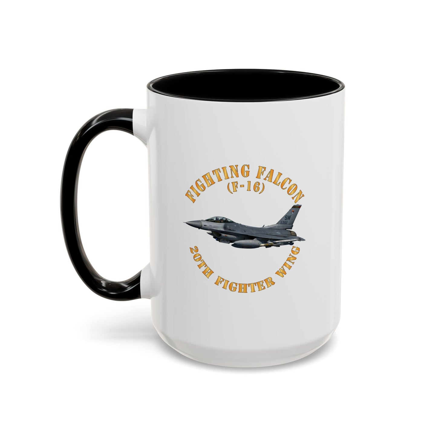 Accent Coffee Mug (11oz & 15oz) - USAF - F-16 Fighting Falcon - 20th Fighter Wing X 300