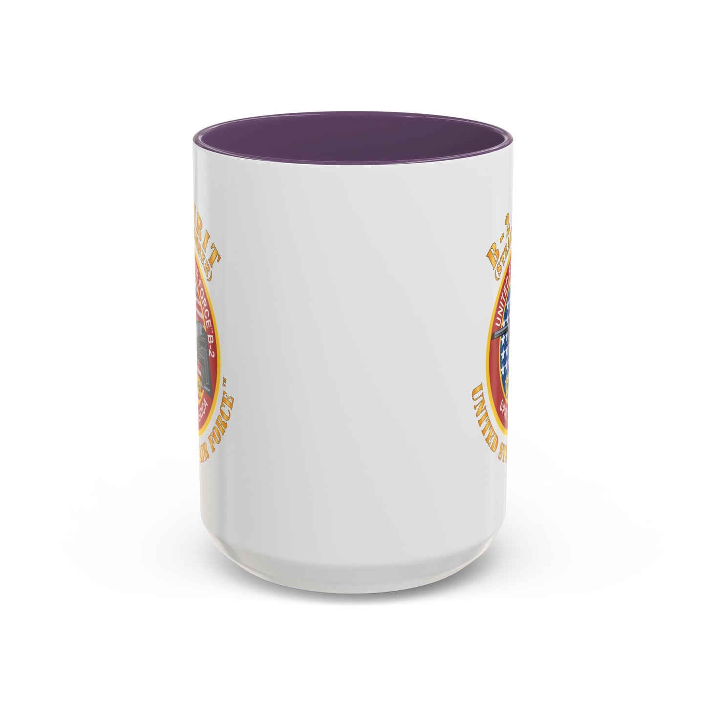 Accent Coffee Mug (11oz & 15oz) - USAF - B2 - Spirit - Stealth Bomber X 300