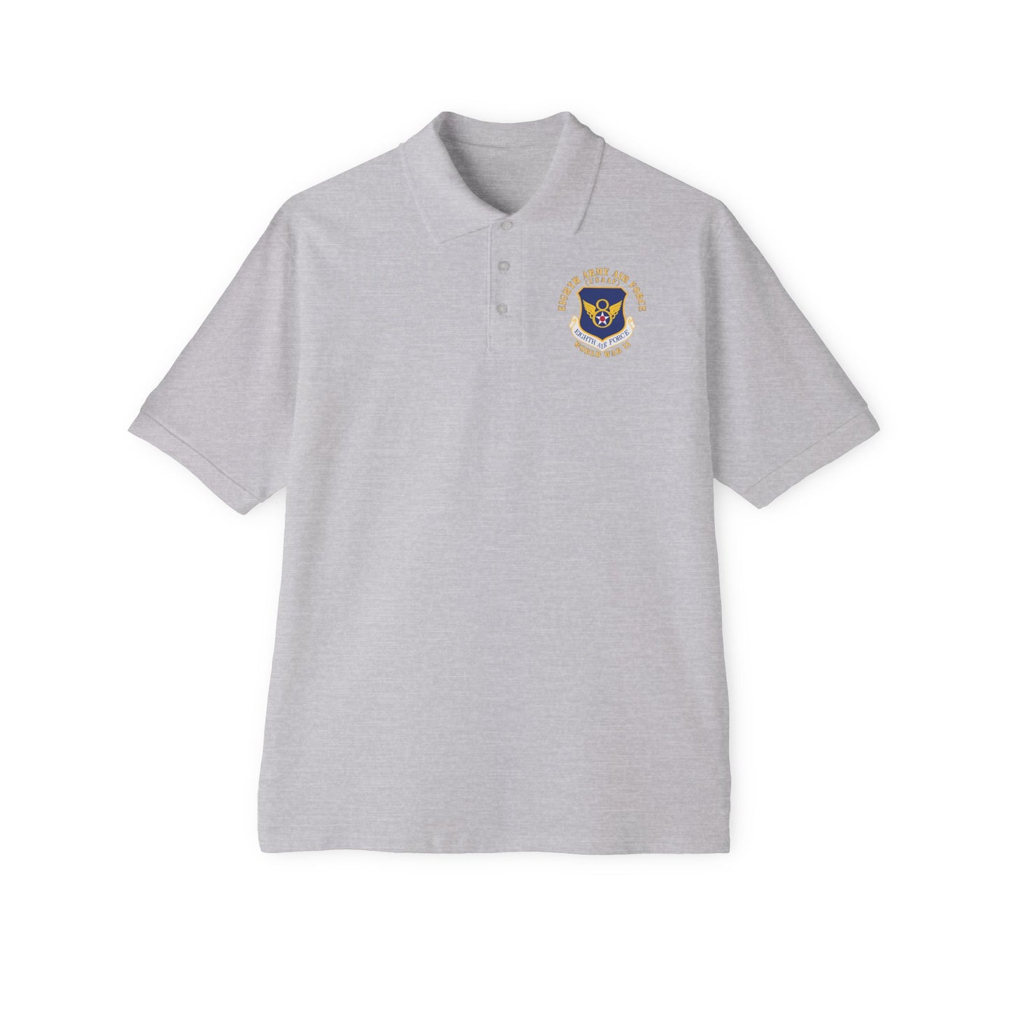 Men's Piqué Polo - USAF - 8th Air Force - WWII X 300
